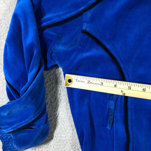 Fubu Velour Sweater Men’s M Royal Blue Soft Y2K - Picture 2 of 15