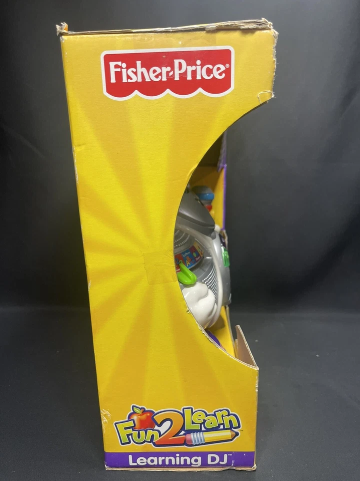 FISHER PRICE FUN 2 LEARN LEARNING DJ TEACHES LETTERS NUMBERS SHAPES COLORS NOS - Image 4 of 4