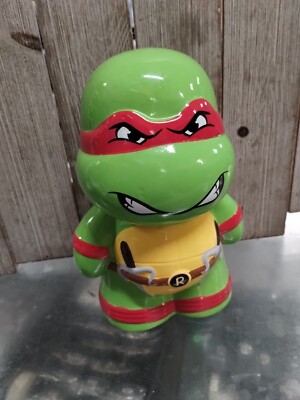 TMNT Raphael Ceramic Piggy Coin Bank  Star Point F.A.B