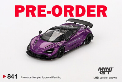 MINI GT McLaren 720S Liberty Walk ミニカー Pre-order) Mini GT #828 McLaren 720S LB Works Gem Red RHD