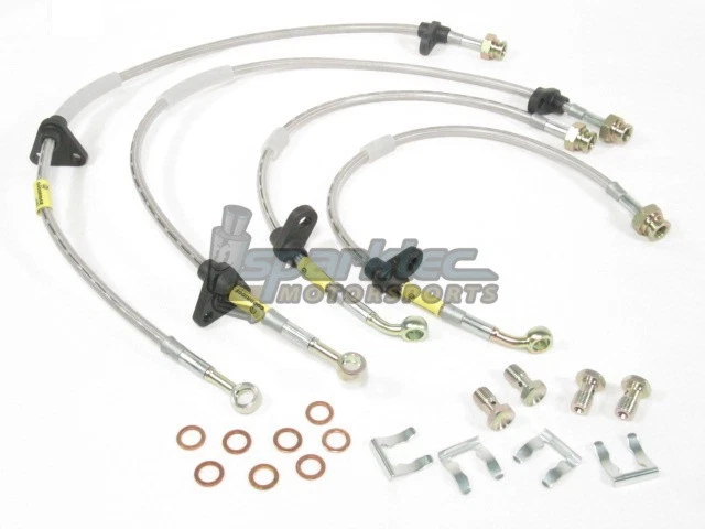 Kit de línea de freno de acero inoxidable Goodridge G-Stop Acura Integra DC2 Honda Civic EG Foto 4 de 4