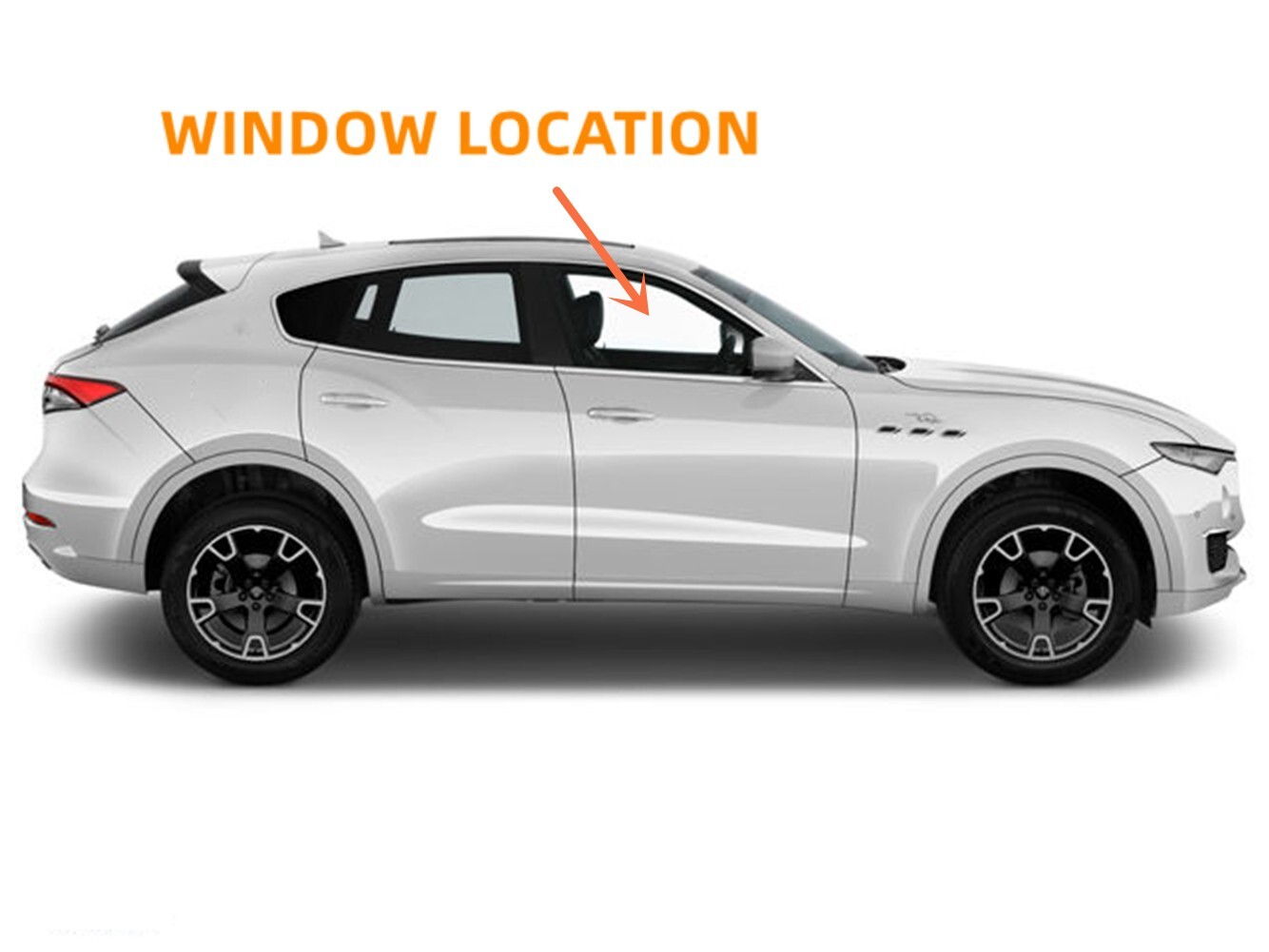 Passenger/Right Front Door Window Glass Laminated For 2016-2024 Maserati Levante