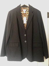 Chicos NWT Black Classic Two Button Blazer - Size 3P 16 Petite