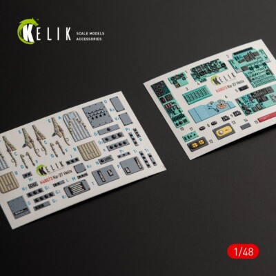 Ka-27 Helix interior 3D Decals for HobbyBoss kit 1:48 for Model Kit KeliK K48073