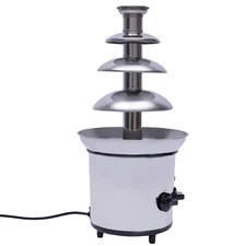 Chocolate Fountain Machine,4 Tier Stainless Luxury Cater Cheese Cascading Fondue