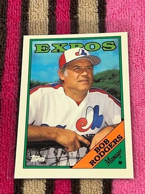 1988 TOPPS TIFFANY #504 BOB RODGERS MANAGER EXPOS TEAM CHECKLIST NM-MT BASEBALL - Photo 1/2