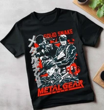 Unisex Metal Vintage T Shirt, Metal Gear Video Game Shirt, Metal Gear Character