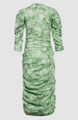 maleek spider embroidery midi dress in smoke green Baltic Born Womens Kendra Embroidered Dress | Dark Green