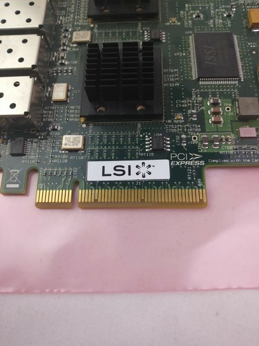 LSI Logic LSI7404EP PCI-E Quad-Channel 4Gb/s Fibre Channel Host Bus Adapter - Picture 3 of 7