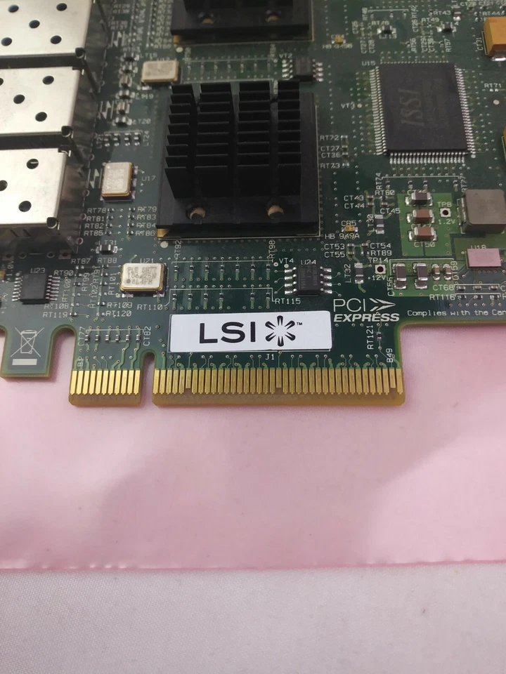 LSI Logic LSI7404EP PCI-E Quad-Channel 4Gb/s Fibre Channel Host Bus Adapter - Image 3 of 4