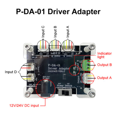 Driver adapter, used in conjunction with the laser module in front of the machine