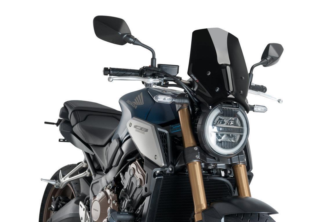 Parabrezza Sportivo Puig Nero Honda CB650R Neo Sports 2019 - 2023