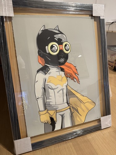 BATGIRL (KJM VARIANT) 2018 HEBRU BRANTLEY-Signed & Numbered Print Kaws Mahaffey - Picture 2 of 2