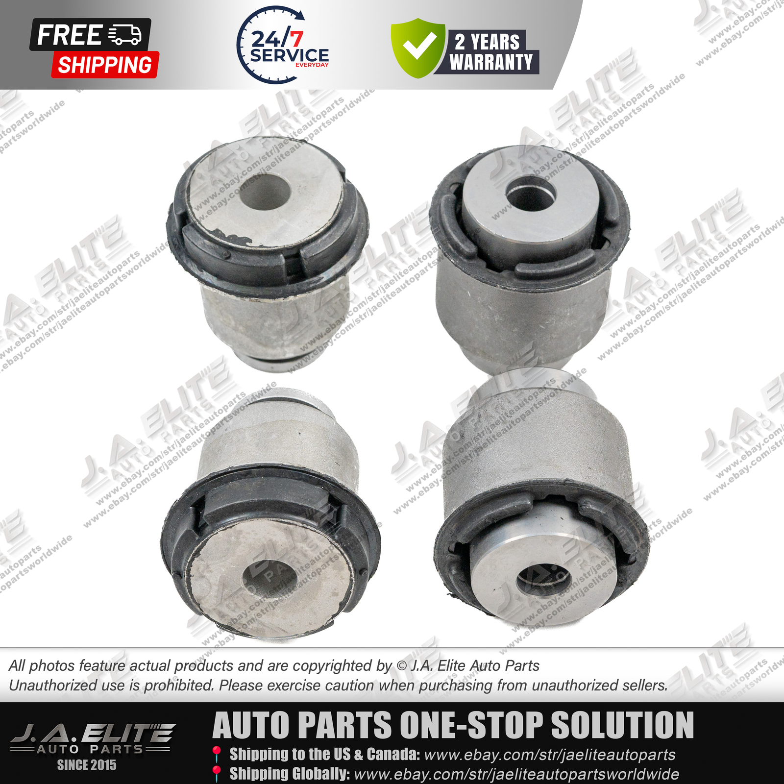 4pcs Front Lower Control Arm Bushing Kit fit Maserati Levante 670031992