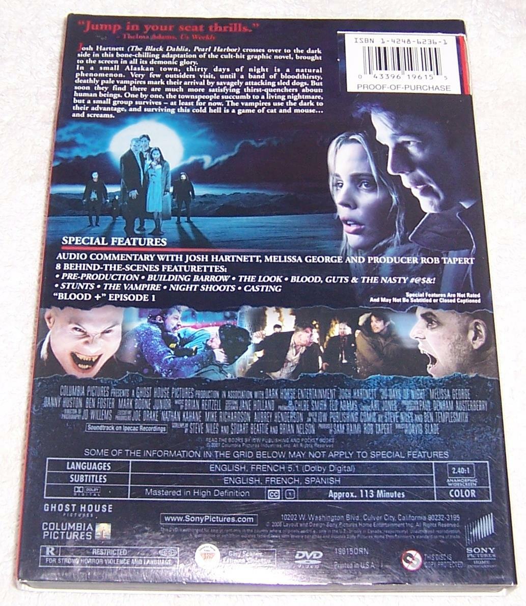 30 Days of Night DVD Josh Hartnett Melissa George Vampire