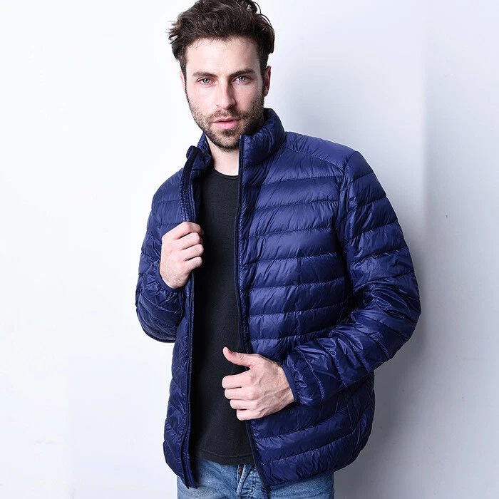 Chaquetas para Hombres Plumón de Pato Ultra Ligeras de Viaje Portátil Delgadas Deportivas Ligeras Chaqueta Foto 4 de 4