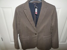 BNWT M & S ladies brown mix check  blazer - size 18 slim fit  (rrp £79)
