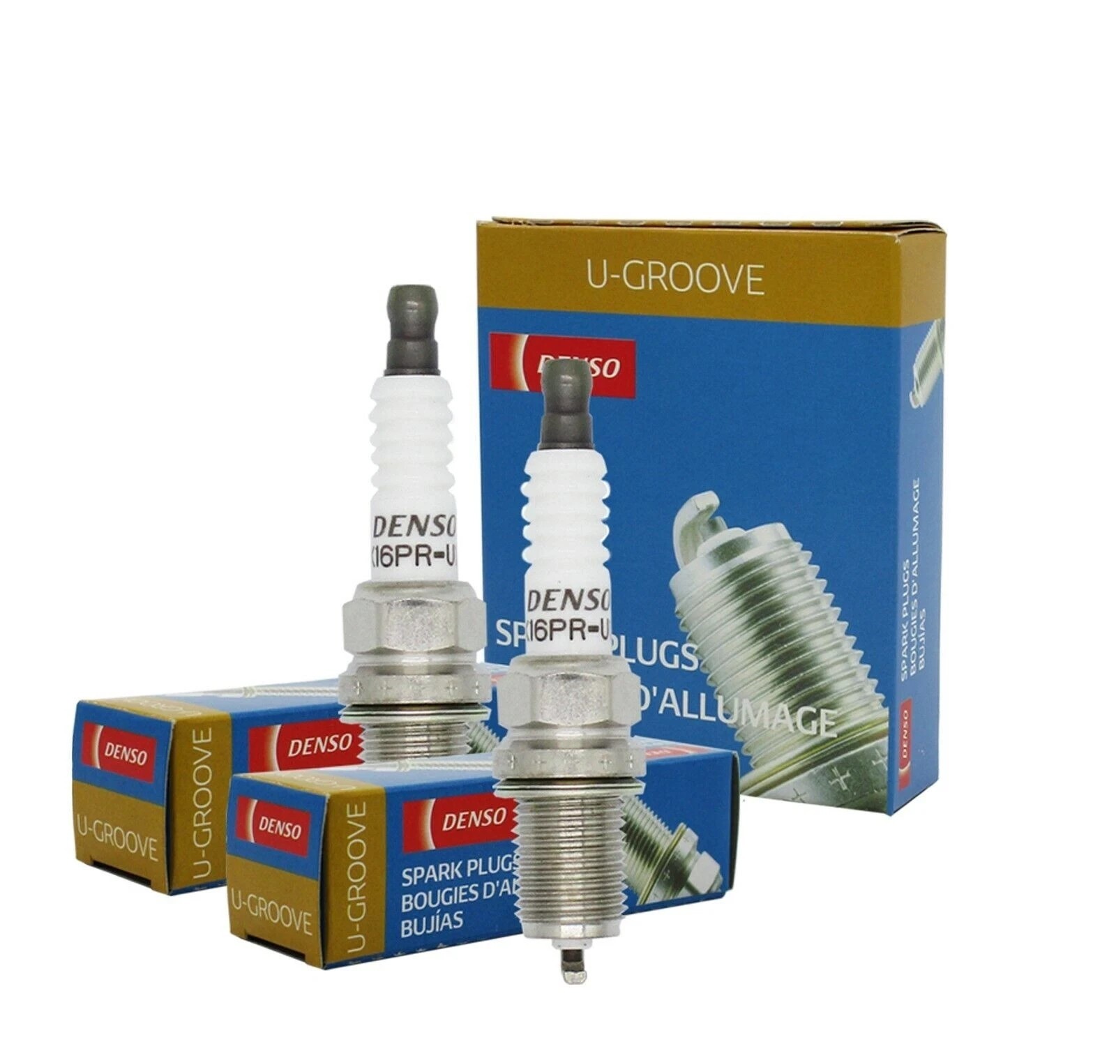 2 Denso 3130 Standard Spark Plugs K16PR-U11 For Multiple Vehicles 1986-2011