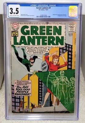 Green Lantern #7 (1961) CGC 3.5 - Origin & 1st Appearance Sinestro DC Comics Key