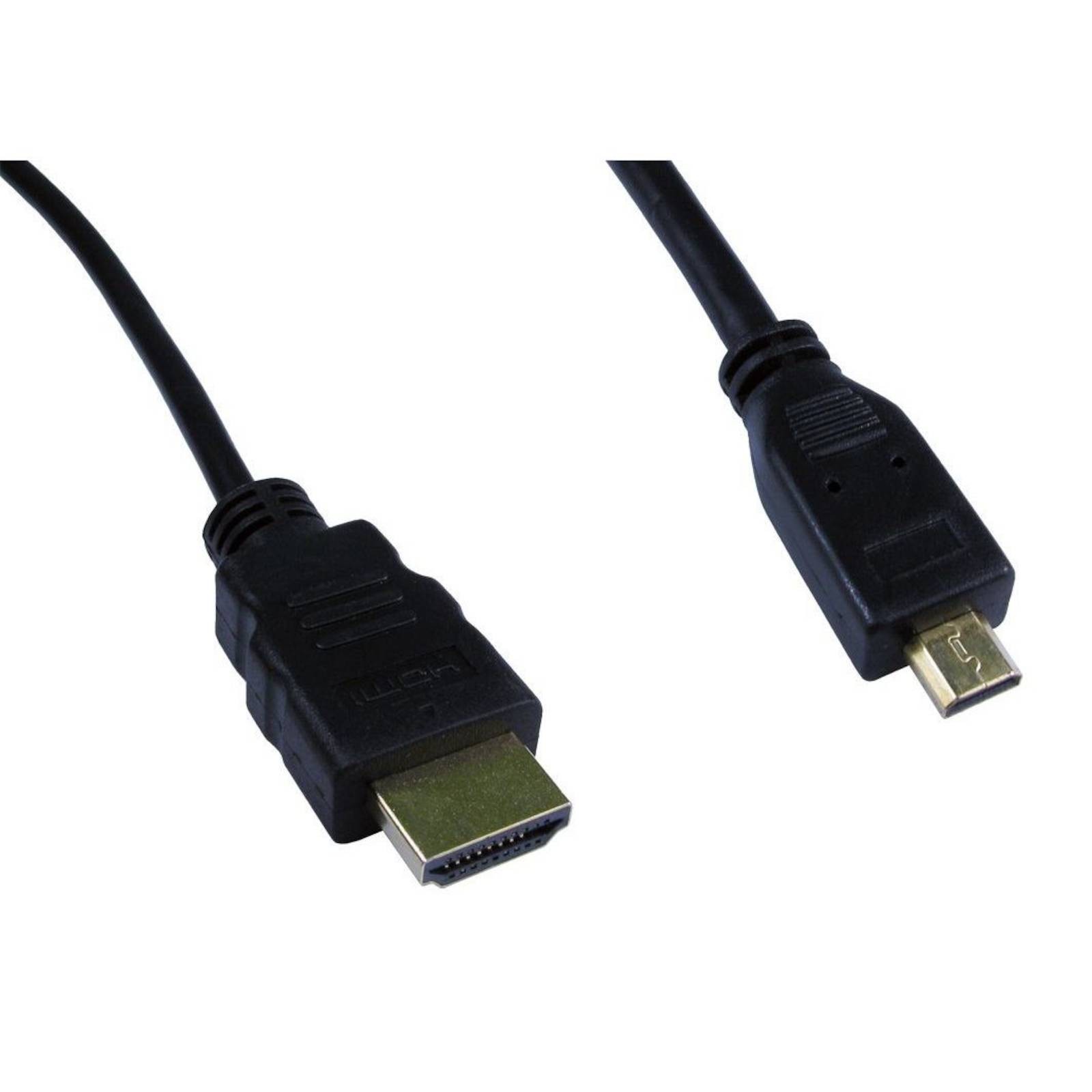 Male Hdmi To Male Micro Hdmi Cable Lead 3 Metre