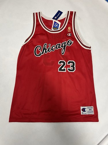 Gold Chicago Bulls Michael Jordan Size 44 Champion Jersey Vintage 1984 Large NBA - Picture 1 of 6