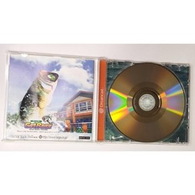 SEGA Dreamcast Get Bass Fishing Game + Fishing Controller Rod Set Game
