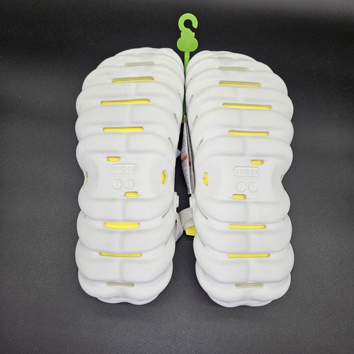 Crocs Echo Clogs (Womens 9 Mens 7) Slip On Shoes Moonlight White LiteRide New - Picture 5 of 7