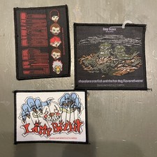 Vintage Y2k Limp Bizkit Patch England Clown Logo Band faces Starfish Lot Of 3