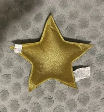 NWT Target Gold Star Throw Pillow. Holiday Decor. 16” x 15”