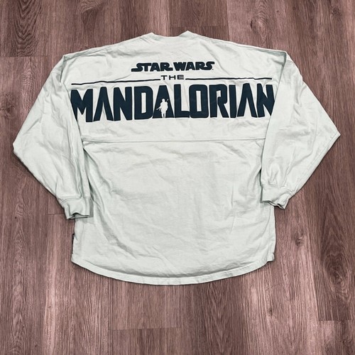 Disney Spirit Jersey Star Wars Mandalorian Shirt Men's Medium Green Long Sleeve - Picture 3 of 5