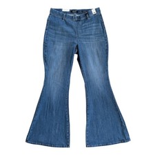 NWT Judy Blue Jeans Womens Blue Pull On Super Flare High Rise NEW Stretchy Comfy