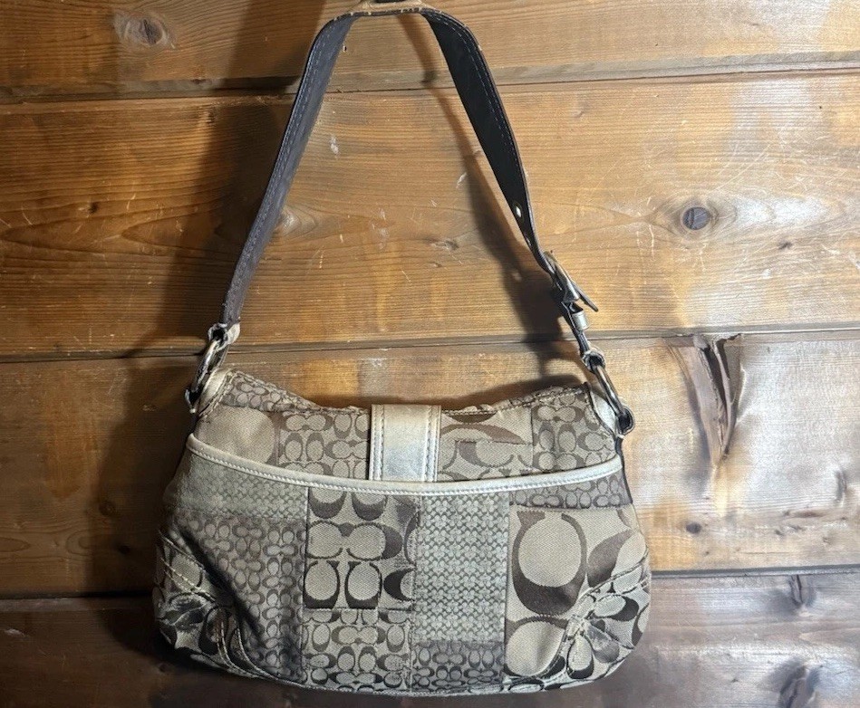 Y2K Coach Patchwork Soho shoulder bag F12316 Vint… - image 3