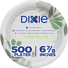 6.8 Inch Medium-Weight Paper Plates 500 Count