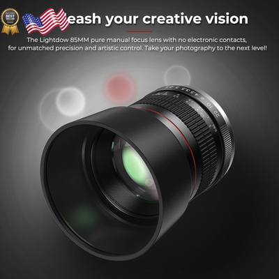EF 85mm f1.8 Portrait Lens - MF for Canon EOS Rebel T8i/T7i/T7/T6i