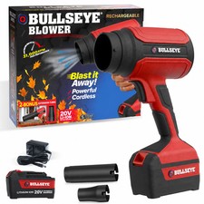 Bullseye Blower Cordless Leaf Dust Air Blaster 20v 31000 Rpm Battery Charger Bullseye Blower Cordless Leaf Dust Air Blaster 20v 31000 Rpm Battery Charger