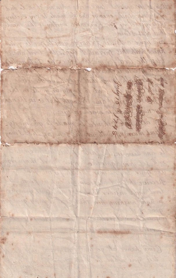 GB History - 1748 Letter - Lockerbie - Religious Epiphany - Fascinating Document - Image 4 of 4