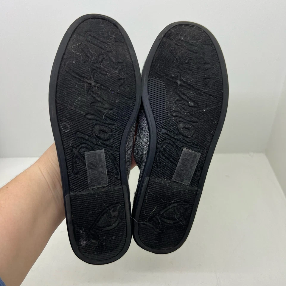 Sapatos femininos Blowfish Ballet Flats tecido cinza slip on casual biqueira redonda tamanho 6.5 - Imagem 4 de 4