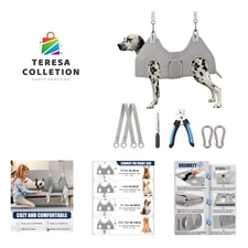 Dog Grooming Hammock,XX-Large Dog Sling for Nail Trimming, Dog Nail Clipper H...