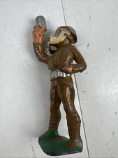 Barclay US Army Soldier with Gas Mask and Canister