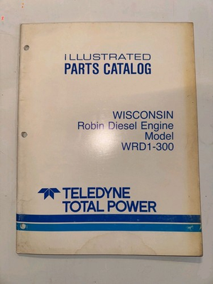 #ad Wisconsin Robin Teledyne Diesel Model WRD1 300 Repair Manual Illustrated $12.40