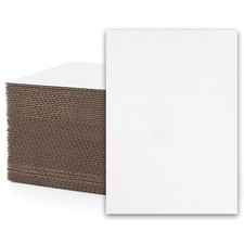50 PCS 5x7 Inch Corrugated Cardboard Sheets 1/16 Inch Thick Flat Inserts