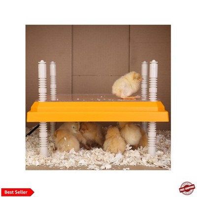 Brooder Heater for Chicks Height Adjustable: Heating Plate with Easy- Cleanin...
