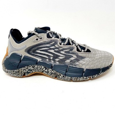 Reebok Zig Kinetica II Grey Core Black Womens Shoes Running Sneakers FY7061