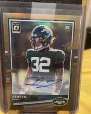2020 Panini Optic #145 Ashtyn Davis Auto RC Gold New York Jets 