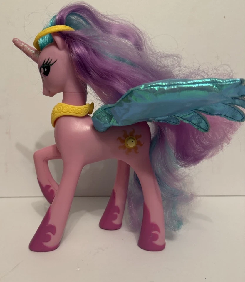 My Little Pony Princess Celestia G4 8" Talking Light Up Wings Unicorn Works MLP - Image 4 of 4