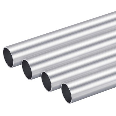 4pcs Aluminum Round Tube 30mm OD 27mm Inner Dia 200mm Length Pipe Tubing