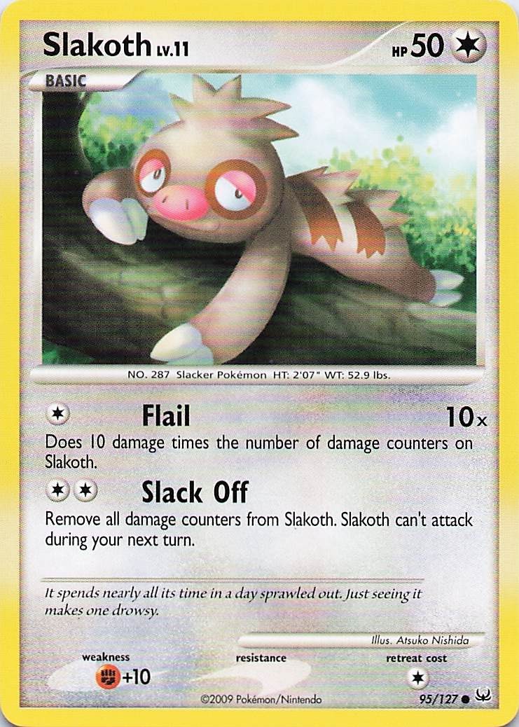 Slakoth - Pokemon Common 2009 Platinum 95/127 LP
