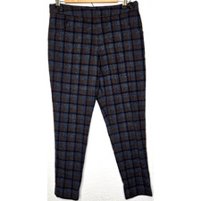 Vintage Pendleton Pants Womens 4 Brown Plaid Virgin Wool Academia Preppy 90s