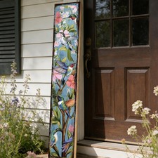 Spring Decor for Outdoor - Spring Bird Porch Sign for Front Door Sign, Welcome