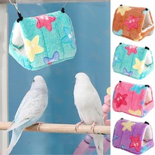 Winter Warm Bird Plush Nest House Parrot Hanging Hammock Shed Hut Finch Cage